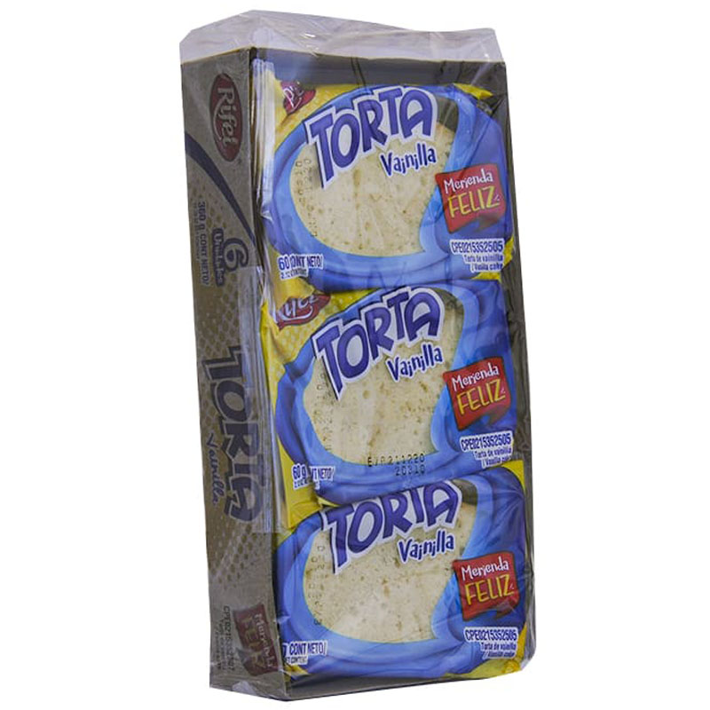 TORTA RIFEL VAINILLA 6 UNIDADES