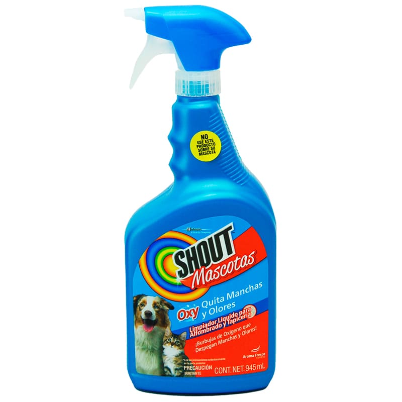 QUITA MANCHAS Y OLORES SHOUT MASCOTAS 945ML