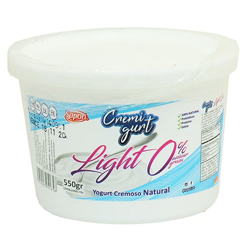 YOGURT CREMIGURT NATURAL LIGHT 550 GR