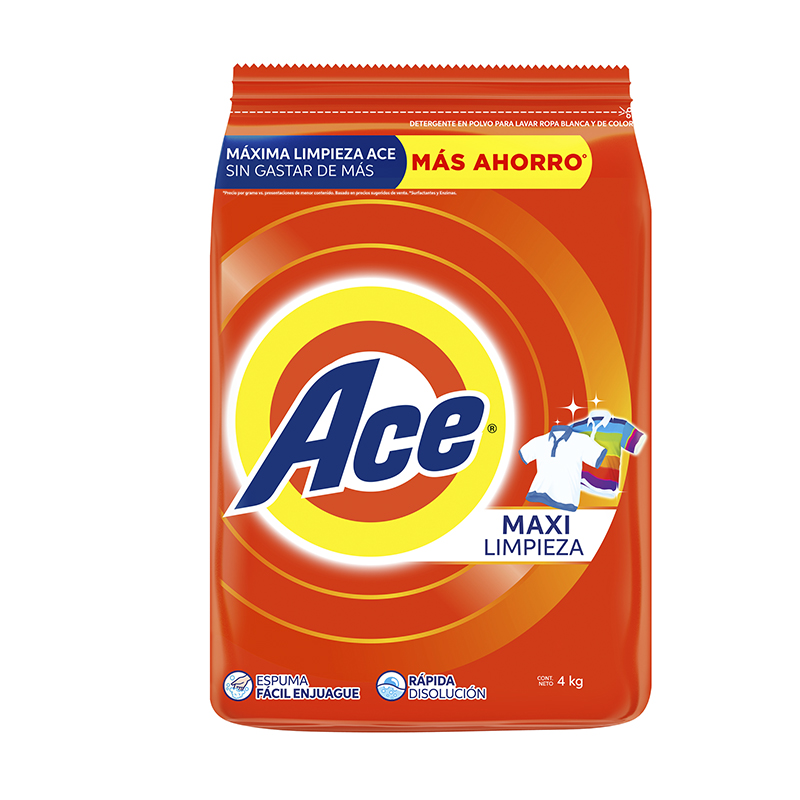 DETERGENTE ACE REGULAR PWD 4 KG