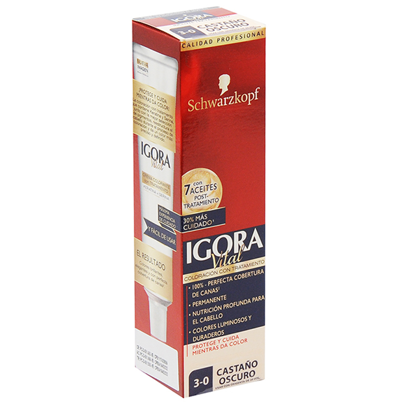 TINTE CASTAÑO OSCURO IGORA TUBO
