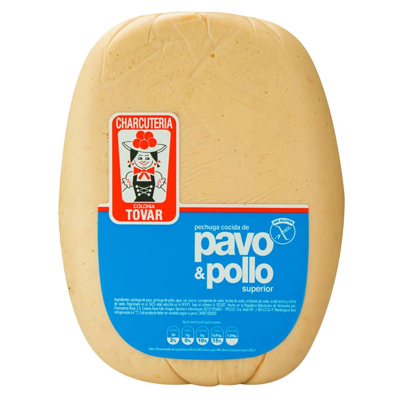 PECHUGA DE PAVO POLLO TOVAR 250GR