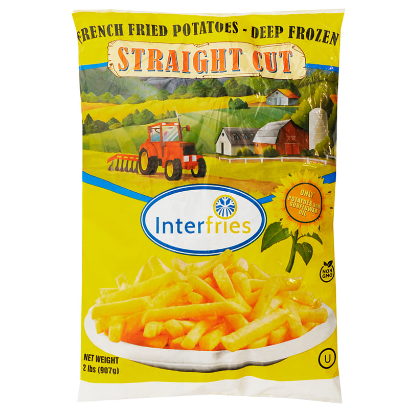 PAPAS FRITAS INTERFRIES CORTE RECTO 907GR