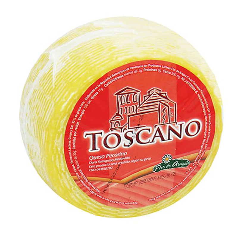 QUESO PECORINO TOSCANO SIN PIMIENTA 250 GR