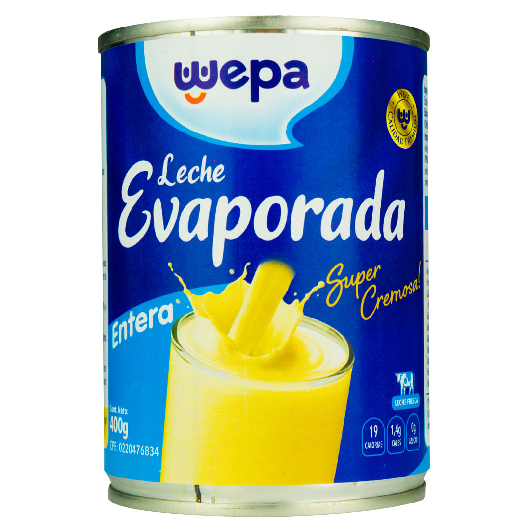 Leche Evaporada Wepa 400gr