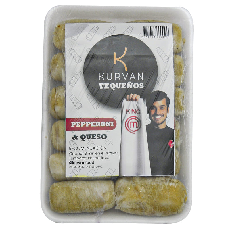 Tequeños Kurvan de pepperoni con queso 