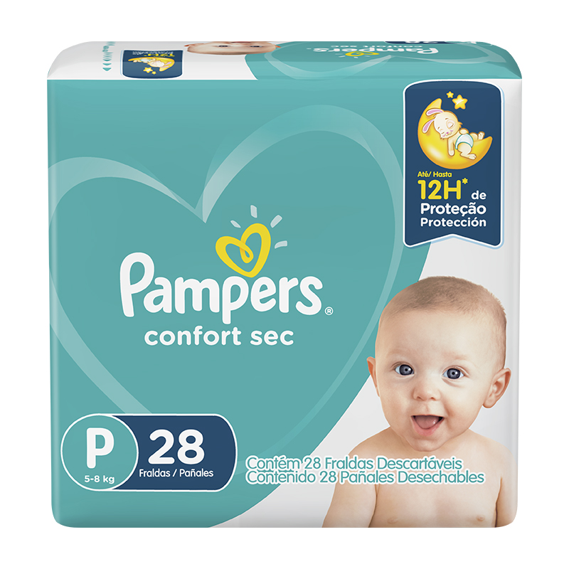 PAÑALES PAMPERS CONFORTSEC T-P 28UND