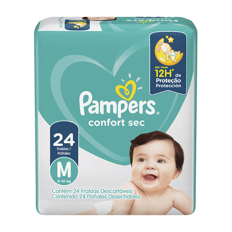PAÑALES PAMPERS CONFORTSEC T-M 24UND