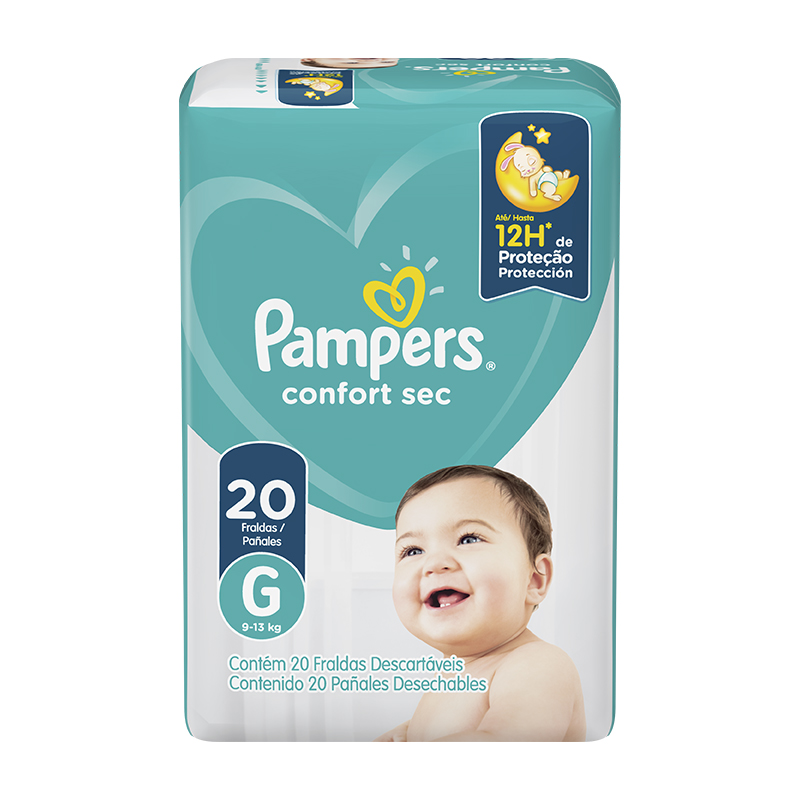 PAÑALES PAMPERS CONFORTSEC T-G 20UND