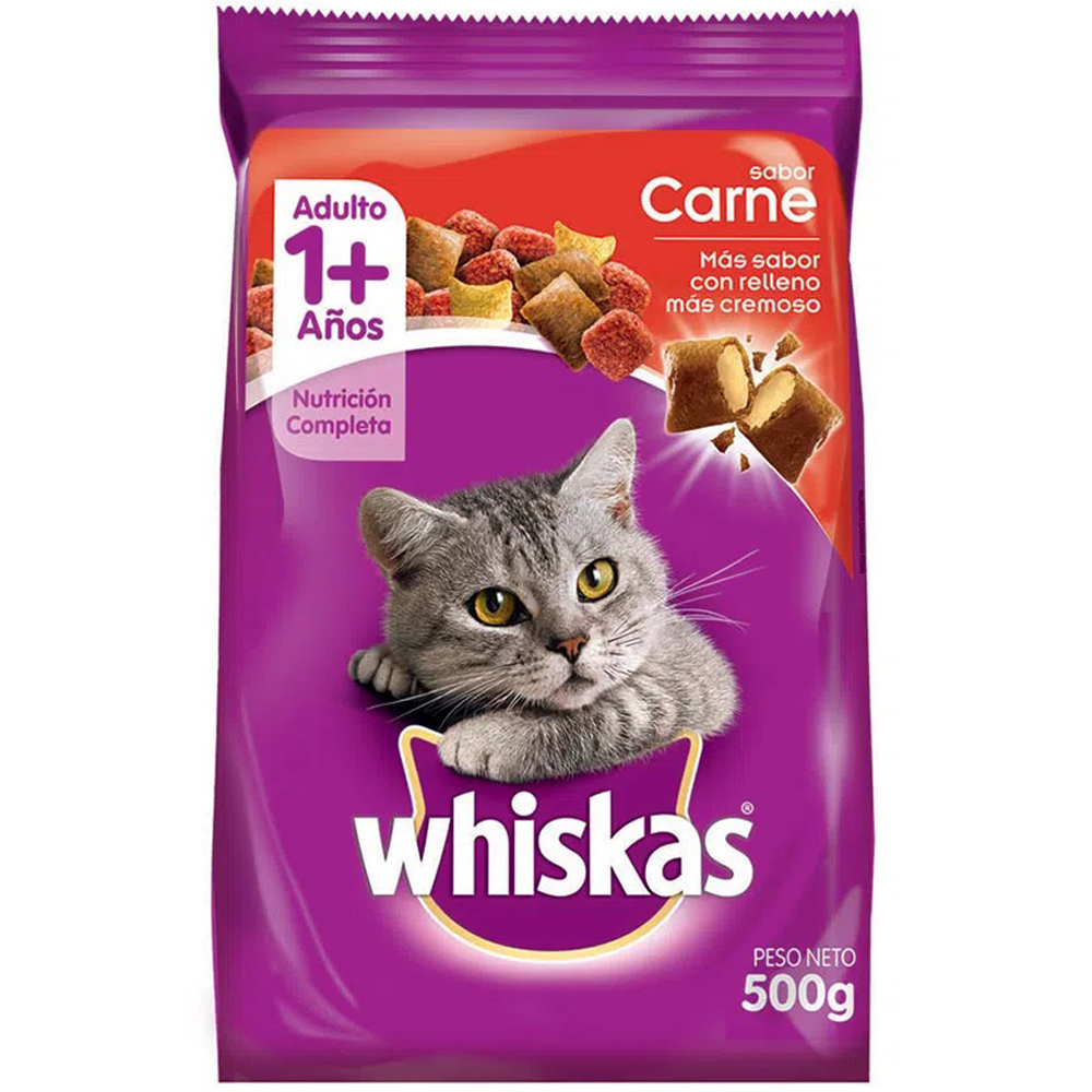 Gatarina Whiskas de Carne 500Gr