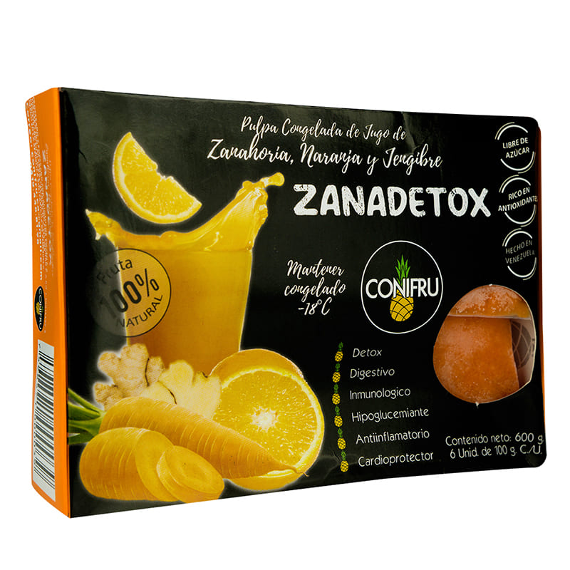 Pulpa Zanahoria, Naranja y Genjibre Coni Detox 600Gr