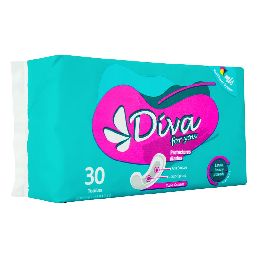 Protectores Diarios Diva 30 Unidades