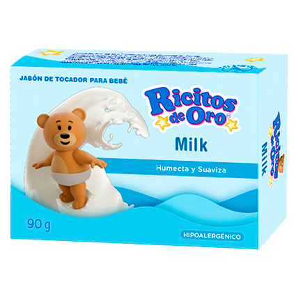 JABON DE BEBE RICITOS DE ORO MILK 90GR