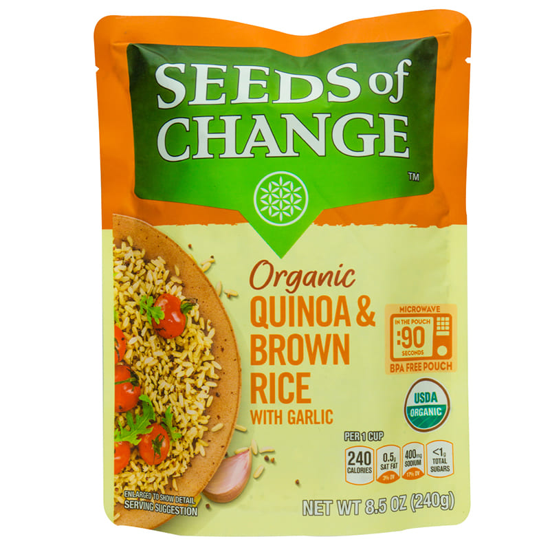 Semillas de Quinoa y arroz Marron Seeds of Change 240Gr