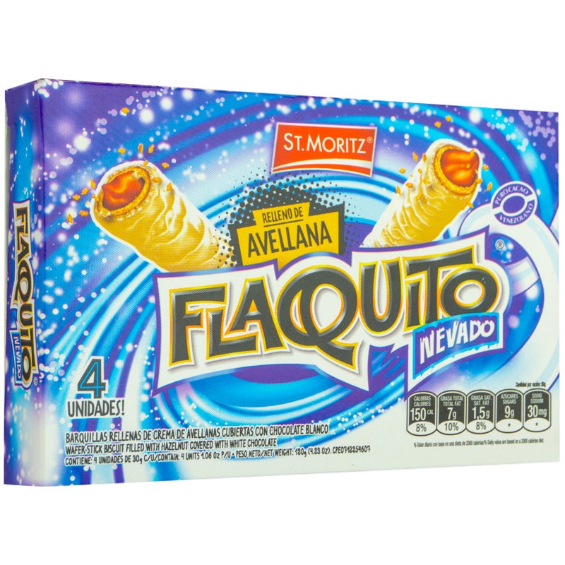 CHOCOLATE BLANCO FLAQUITO ST MORITZ  4 UND