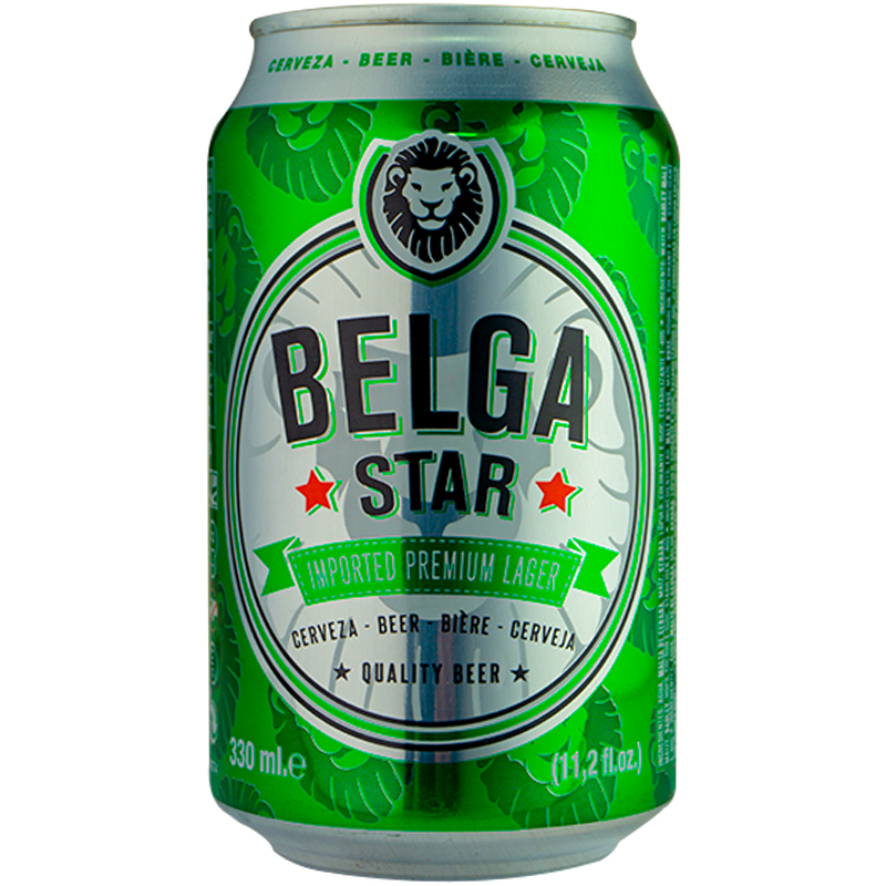 BELGA STAR CERVEZA LATA 330ML