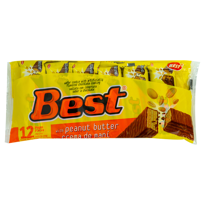 BEST WAFFER MANTEQUILLA DE MANI CON CHOCOLATE 22 GR