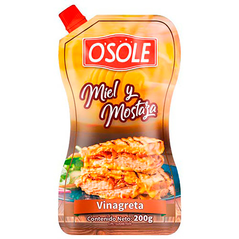 VINAGRETA OSOLE DE MIEL Y MOSTAZA 200 GR