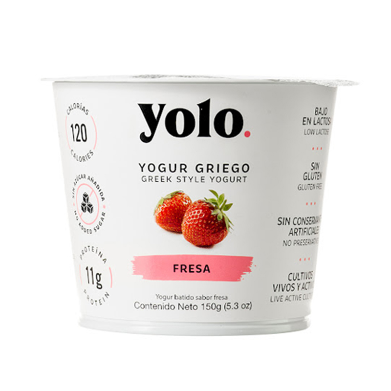 YOGUR GRIEGO FRESA YOLO 150 GR