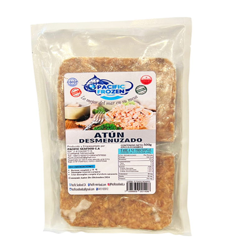 ATUN DESMENUZADO PACIFIC FROZEN 500 GR