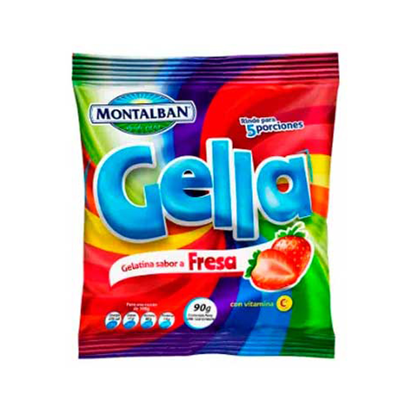 GELATINA DE FRESA MONTALBAN 90GR