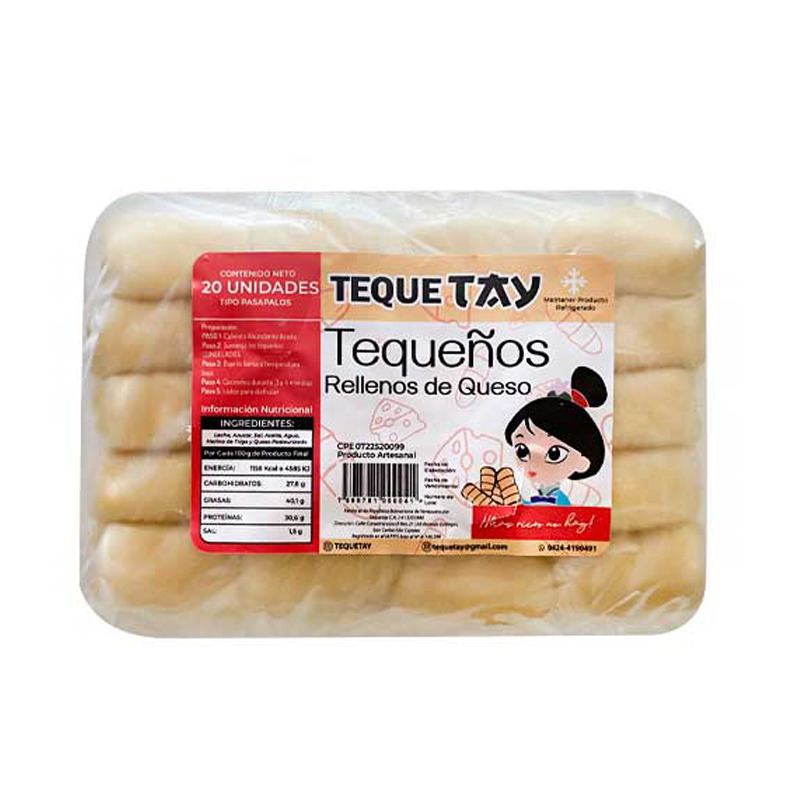 TEQUEÑOS DE QUESO TEQUETAY  20 UND