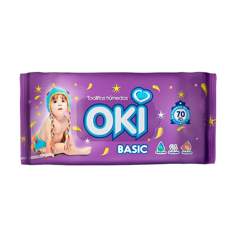 TOALLITAS HÚMEDAS BASIC OKI 70 UND