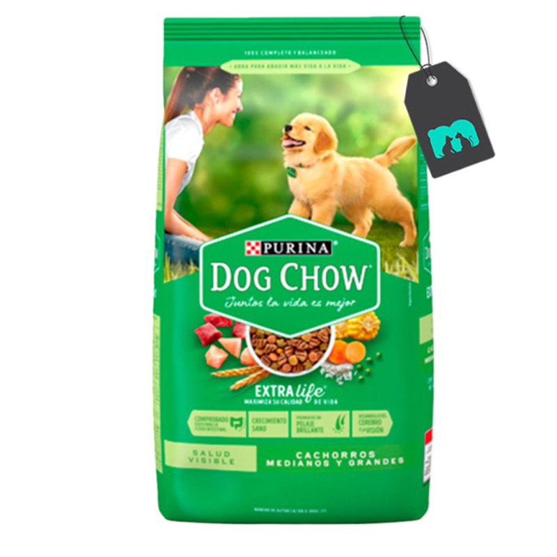 PERRARINA CARNE Y POLLO CACHORROS MEDIANOS Y GRANDE DOG CHOW 2 KG