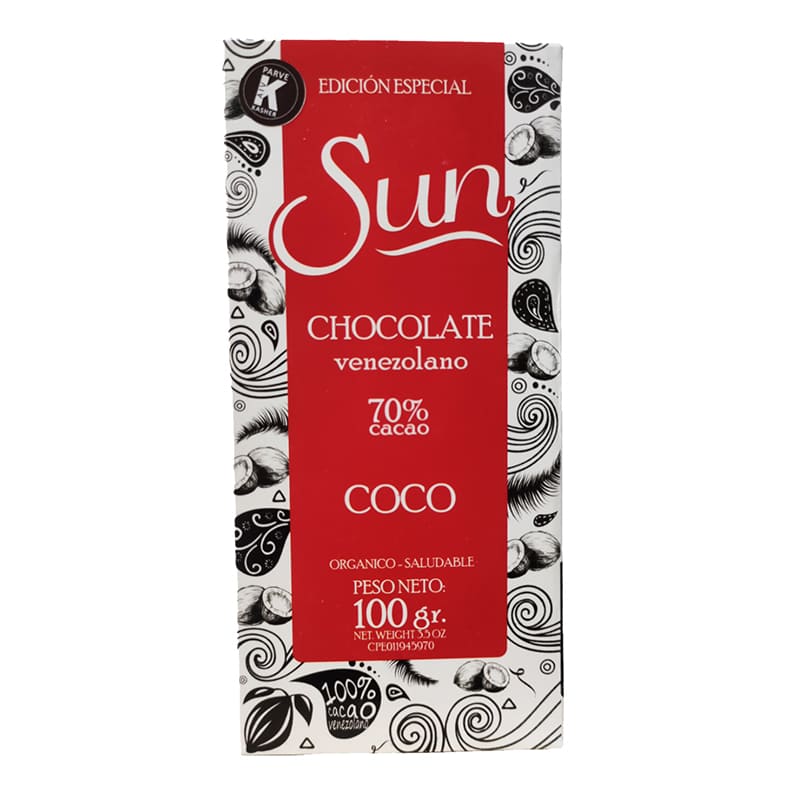 CHOCOLATE CON COCO SUN 100 GR
