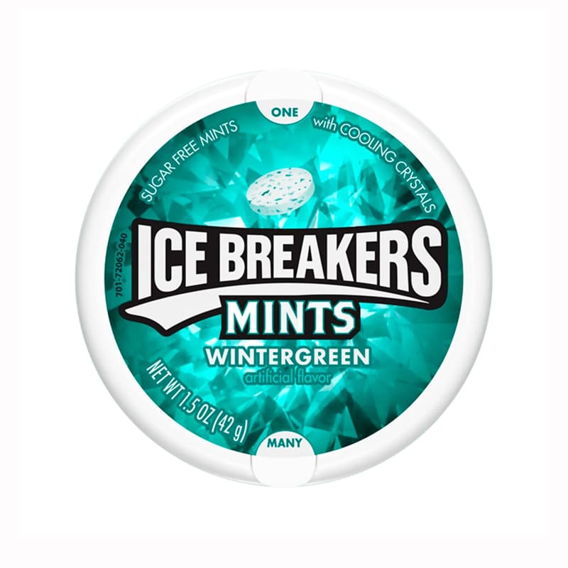 MENTAS WINTERGREEN SIN AZÚCAR ICE BREAKERS 42 GR
