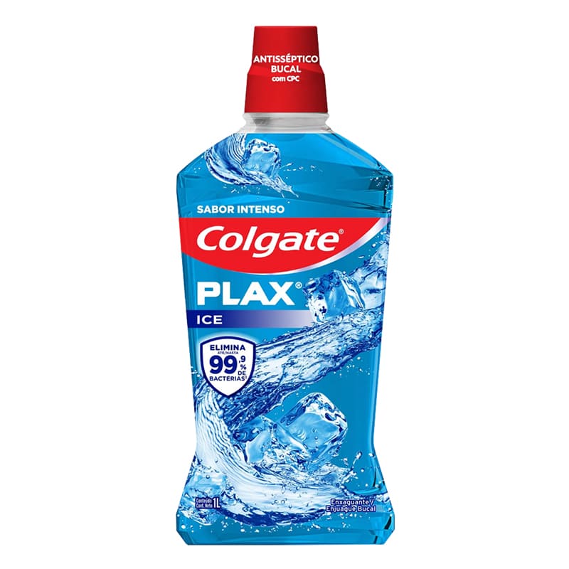 ENJUAGUE BUCAL PLAX ICE COLGATE 1 L