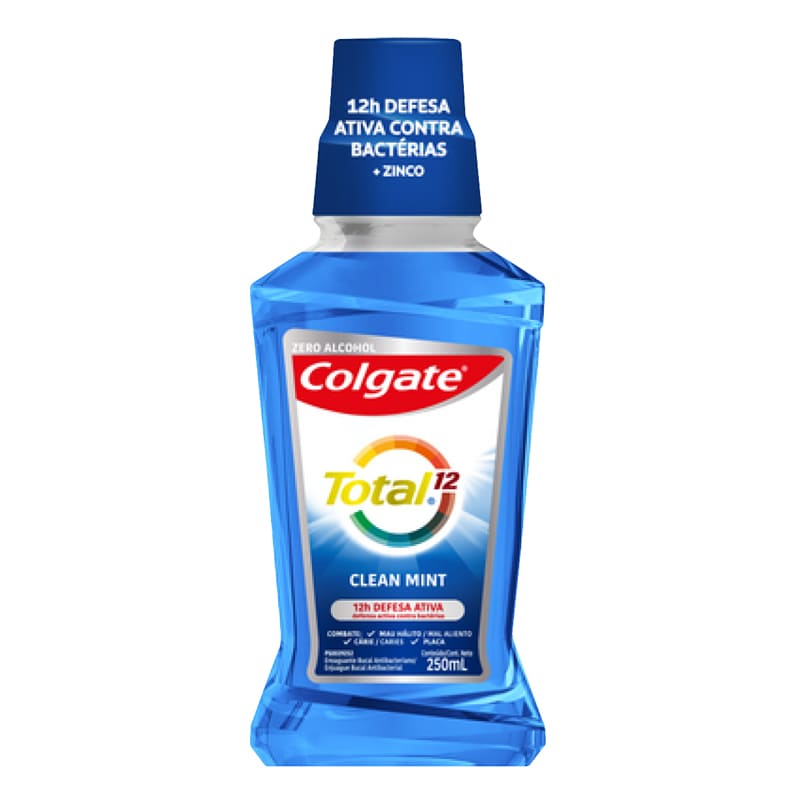 ENJUAGUE BUCAL CLEAN MINT TOTAL 12 COLGATE 250 ML