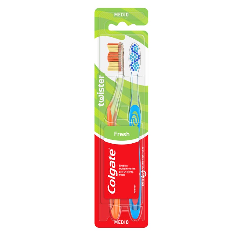 CEPILLO DENTAL TWISTER FRESH COLGATE 2 PACK