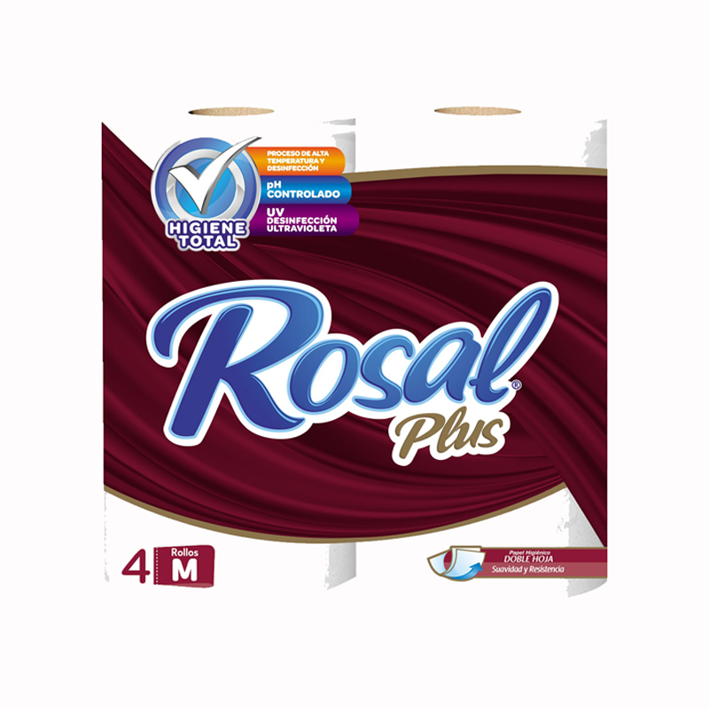 PAPEL HIGIENICO ROSAL PLUS 300 HOJAS