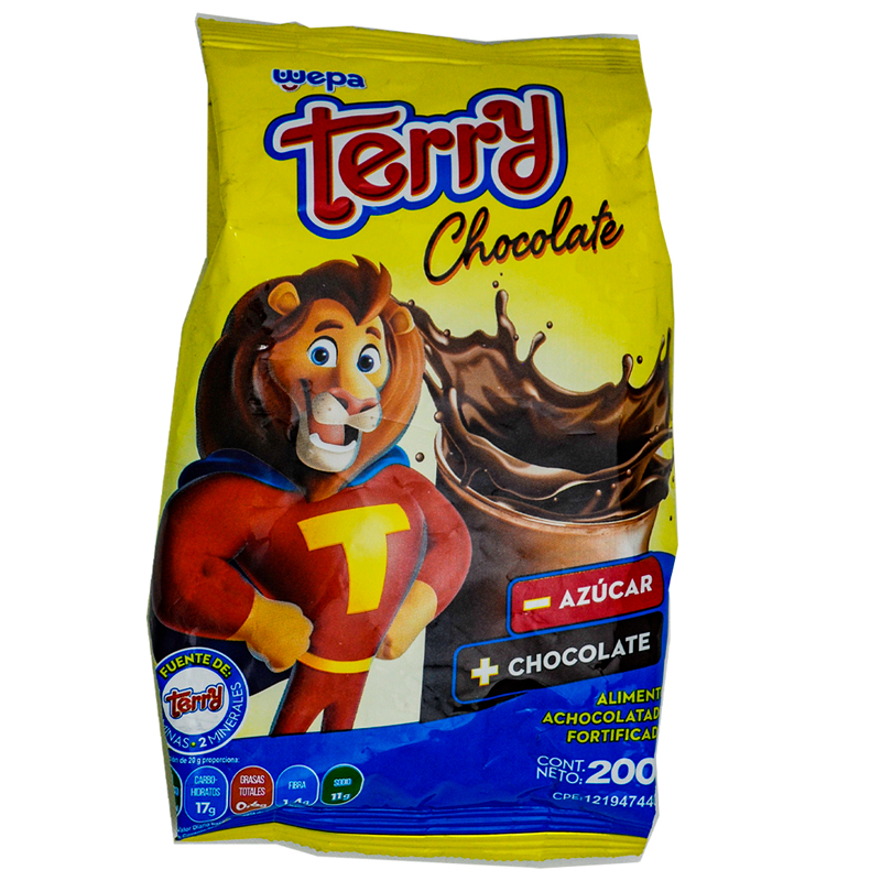 BEBIDA EN POLVO WEPA TERRY CHOCO BOLSA 400 GR