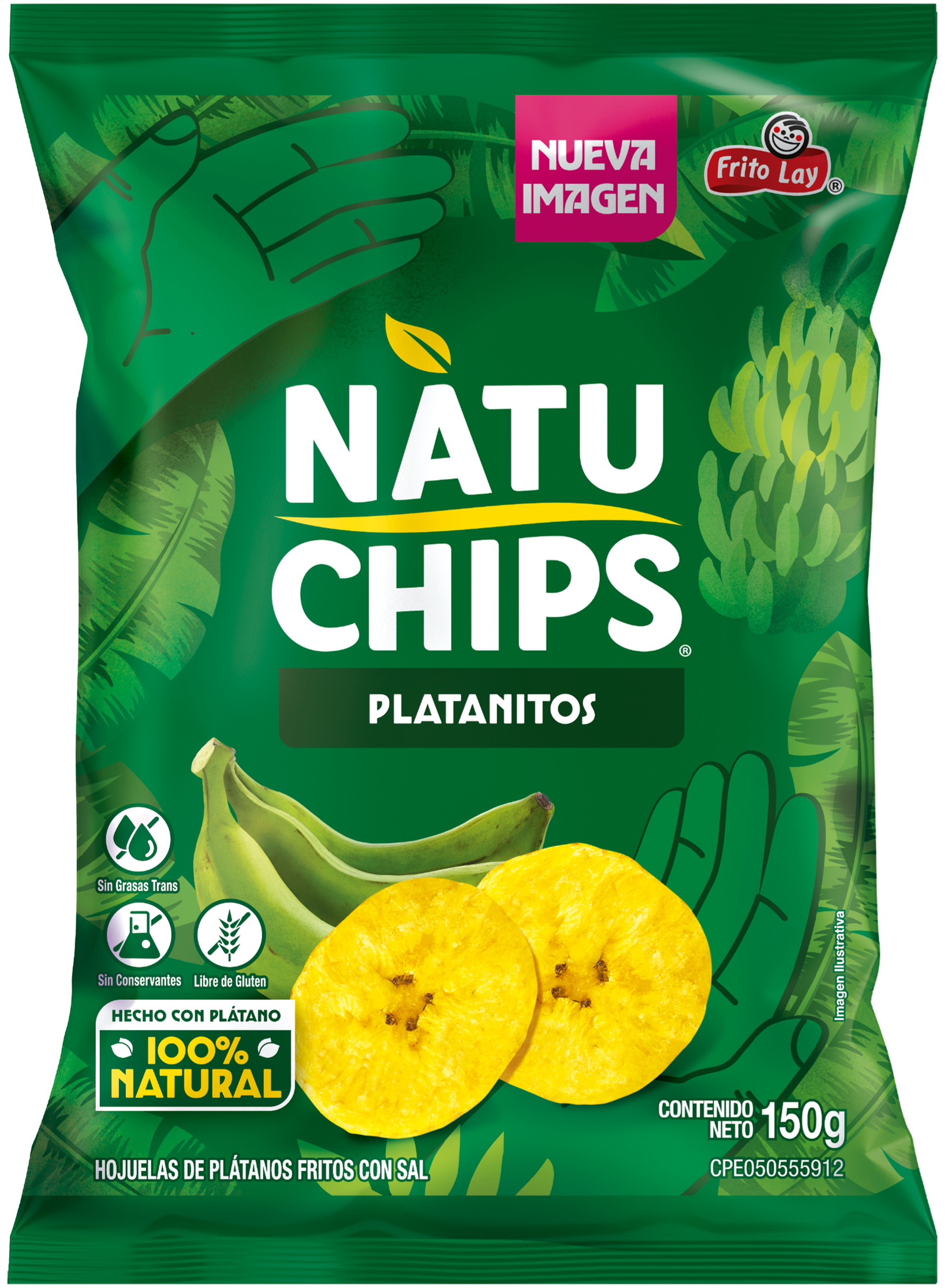 NATUCHIPS PLATANITO CARIBAS 150 GR