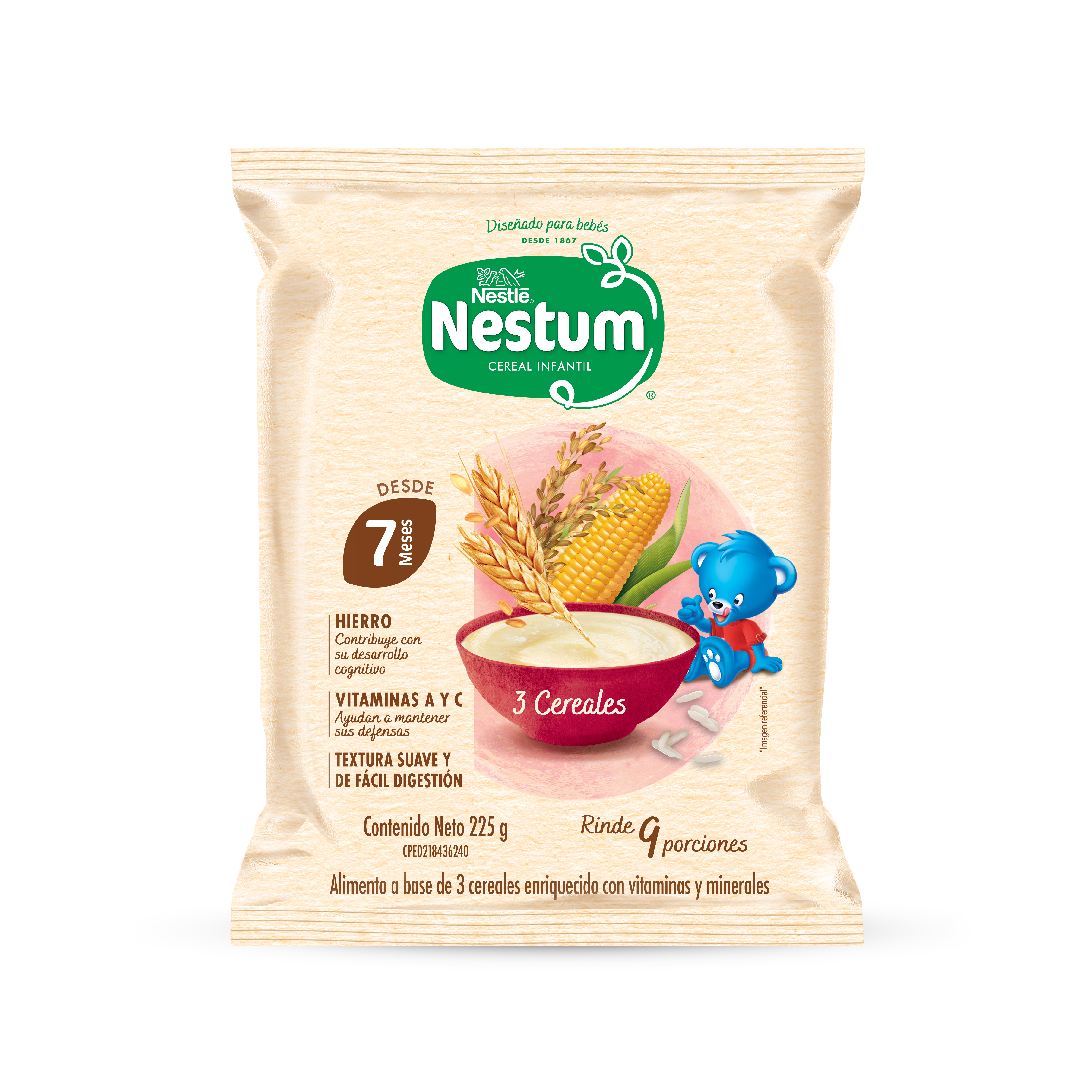 NESTUM 3 CEREALES 225GR