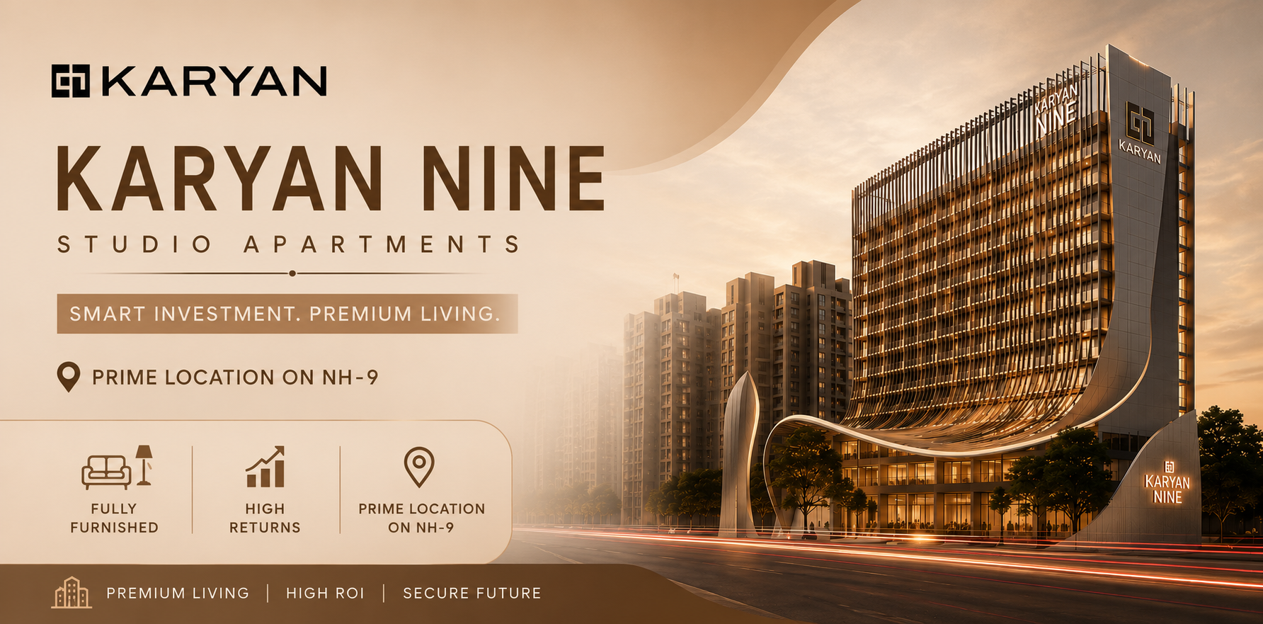 Why Karyan Nine Is the Best Studio Apartment Investment on NH-24, Ghaziabad