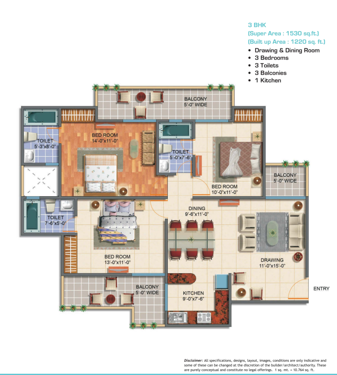 3BHK