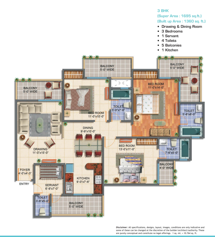 3BHK