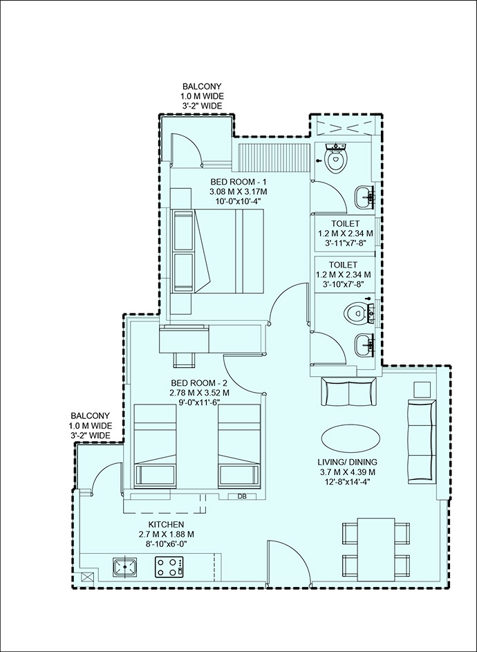 2 BHK
