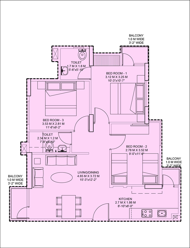 3 BHK
