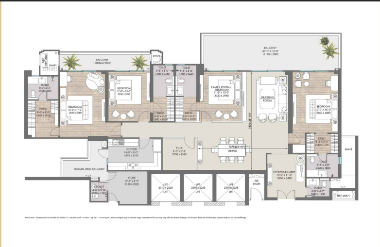 3BHK Family Unit 