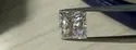 Near White Princess Cut Moissanite Stone