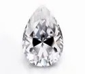 White Pear Cut Moissanite Stone