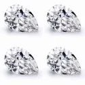 White Pear Cut Moissanite Stone