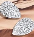 White Pear Cut Moissanite Stone