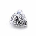 White Trillion Cut Moissanite Stone