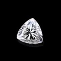 White Trillion Cut Moissanite Stone