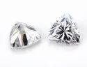 White Trillion Cut Moissanite Stone